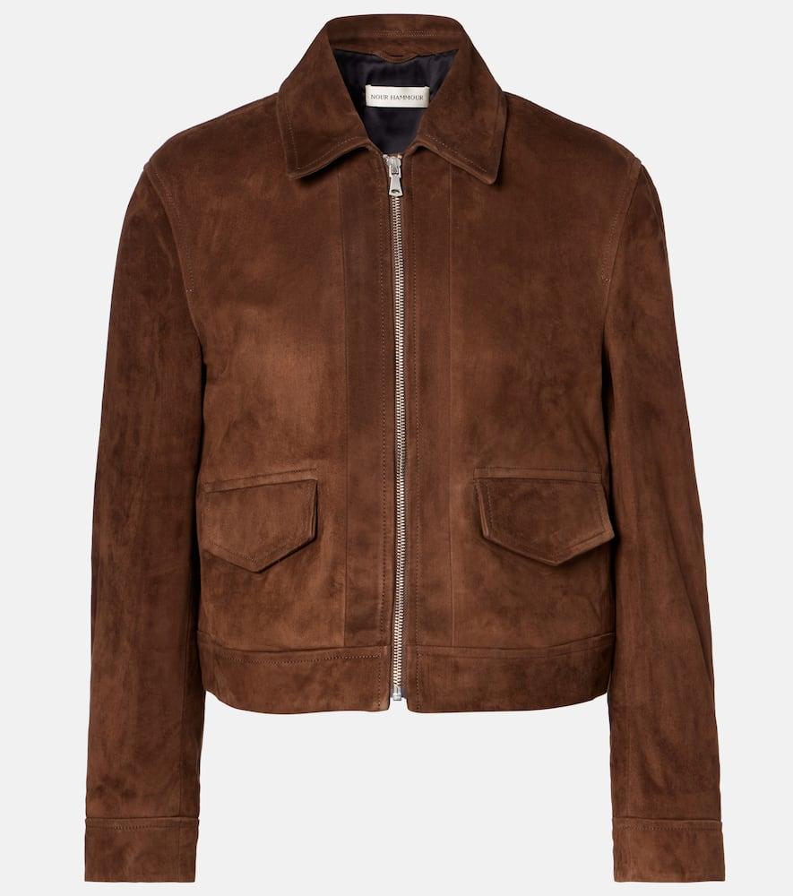 nour hammour vanves suede jacket