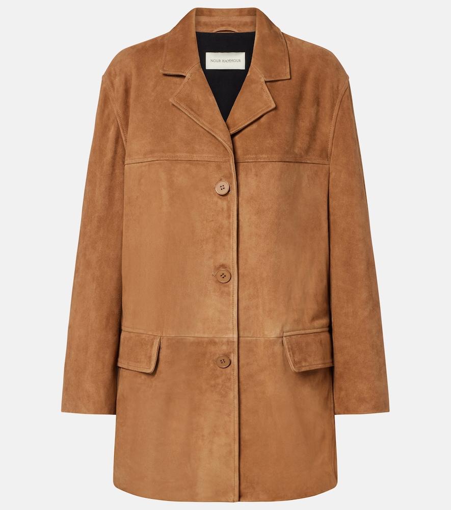 nour hammour voltia suede jacket