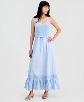 now this womens crochet top maxi dress macys exclusive