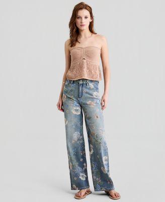 now this womens high rise floral jeans macys exclusive