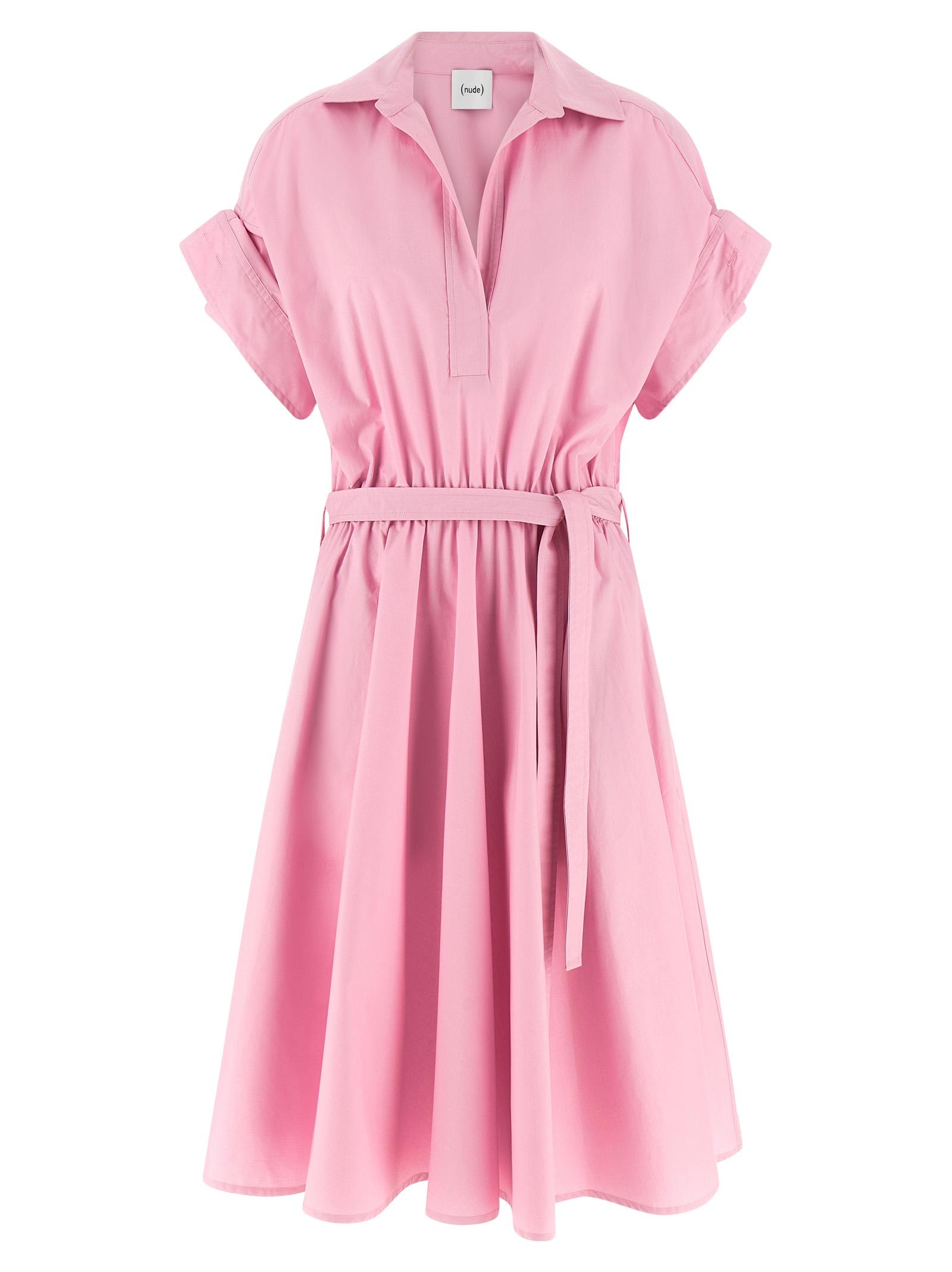 nude chemisier dress pink cotton - women