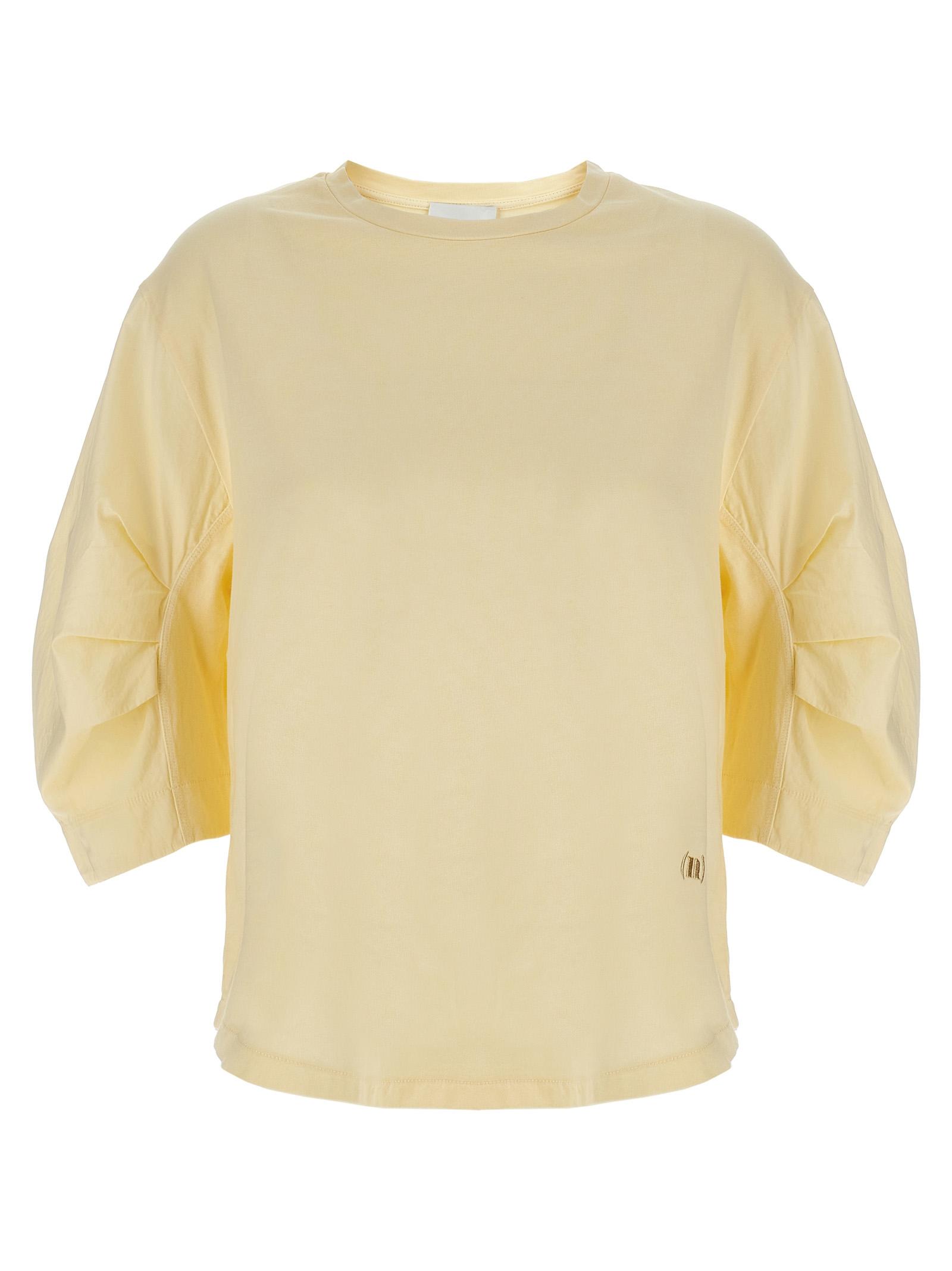 nude cotton t-shirt beige - women