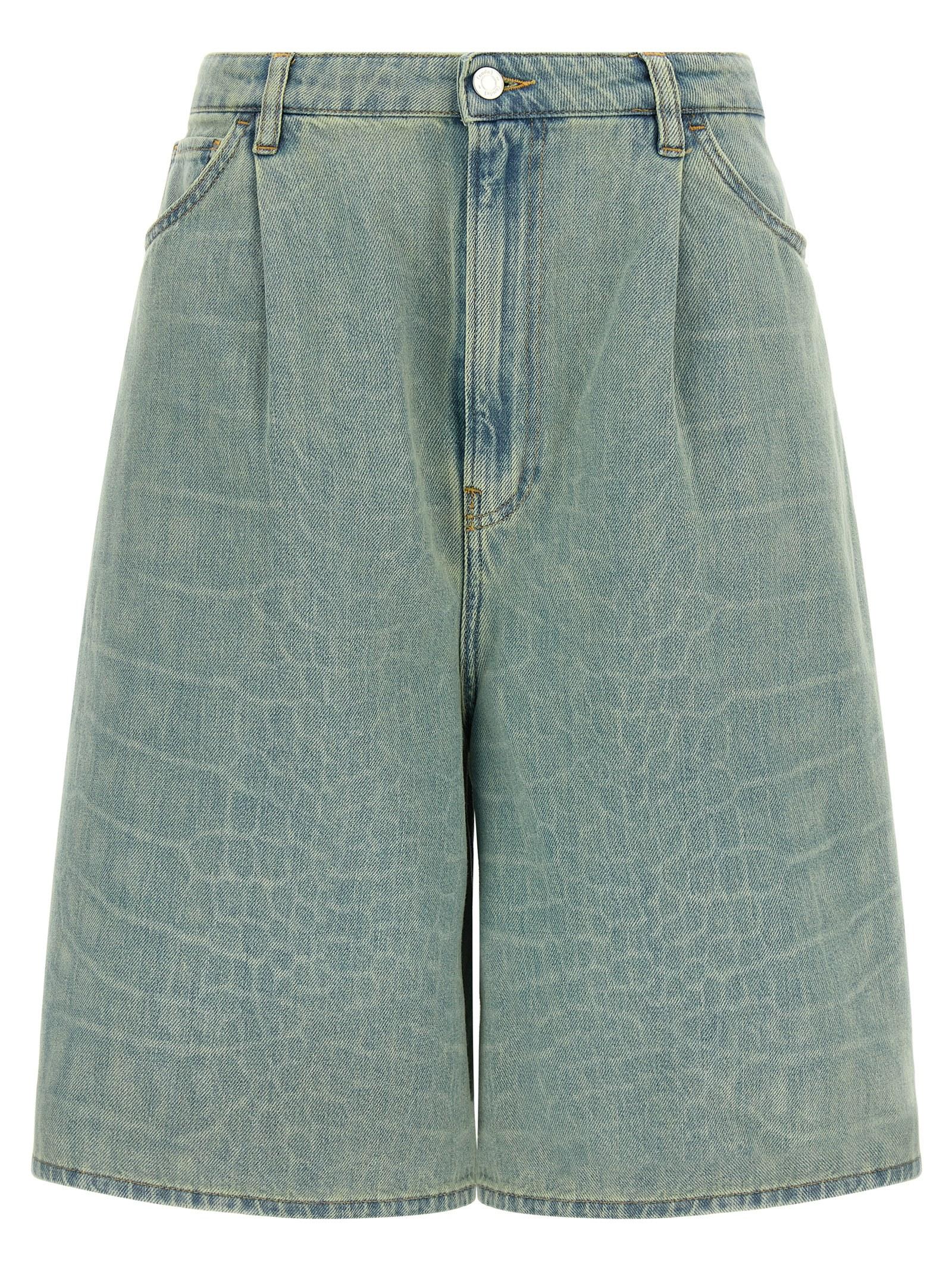 nude kate bermuda shorts light blue cotton bermuda - women