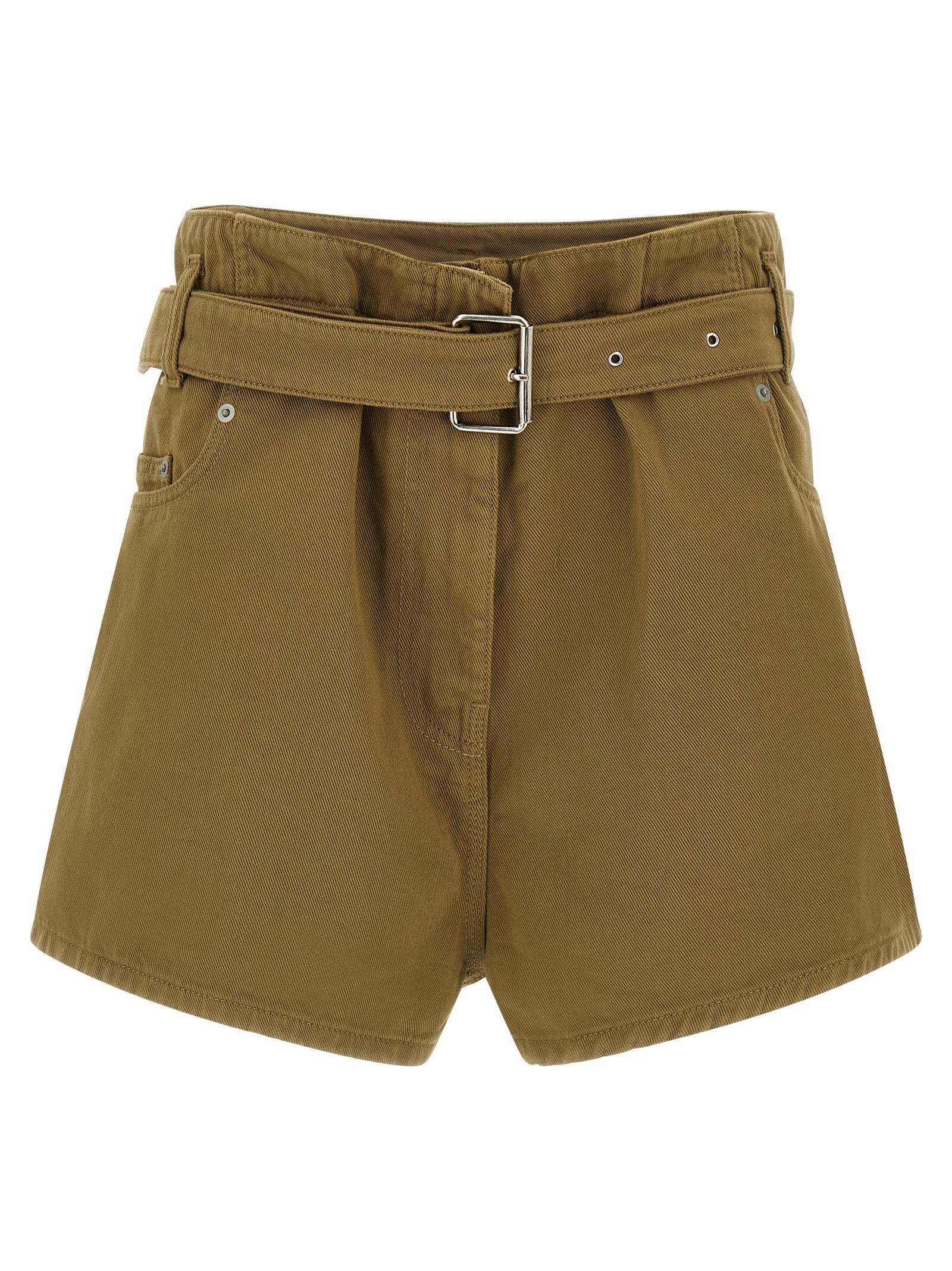 nude scarlett bermuda shorts green cotton bermuda - women