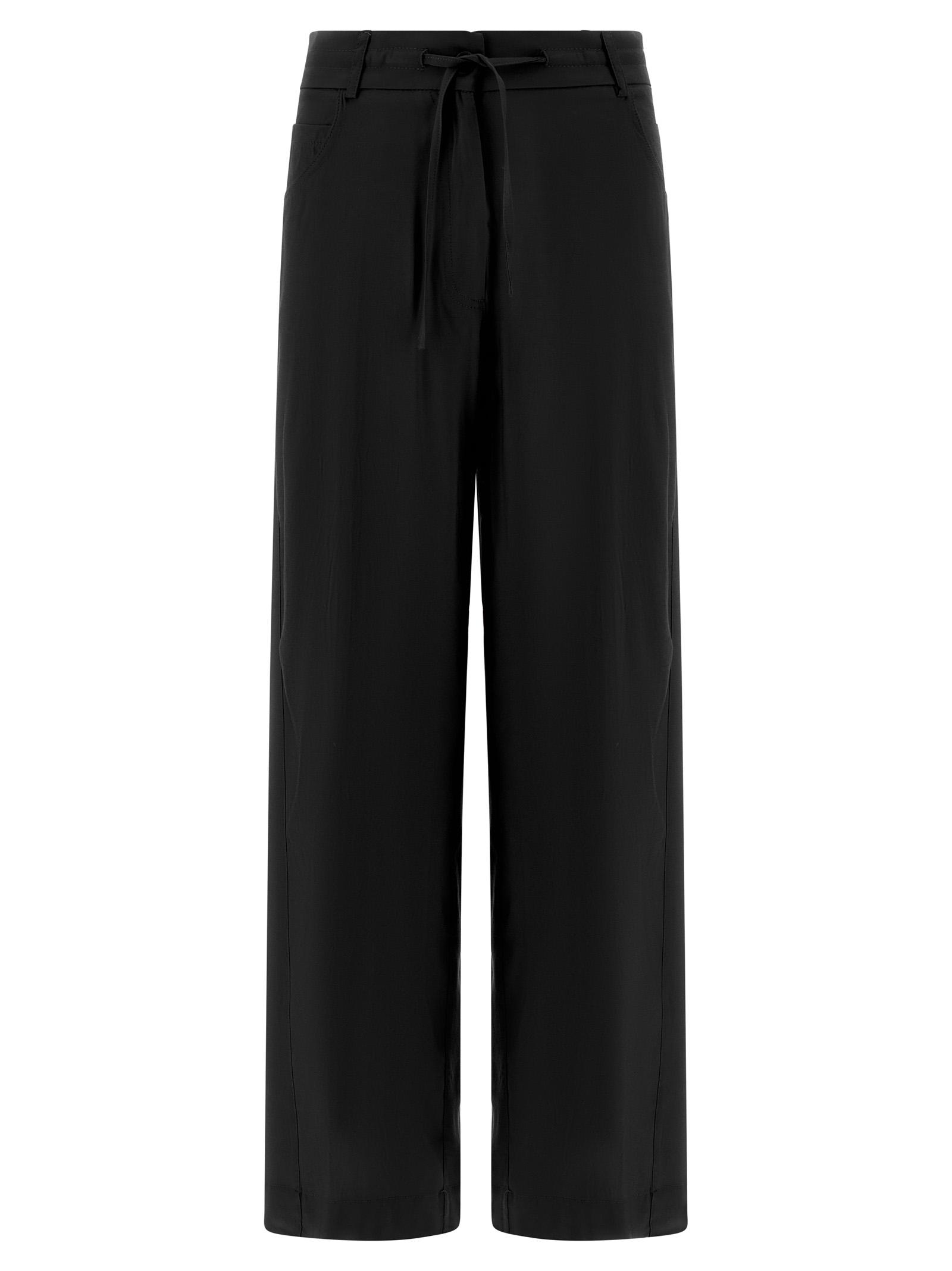 nude viscose pants black - women