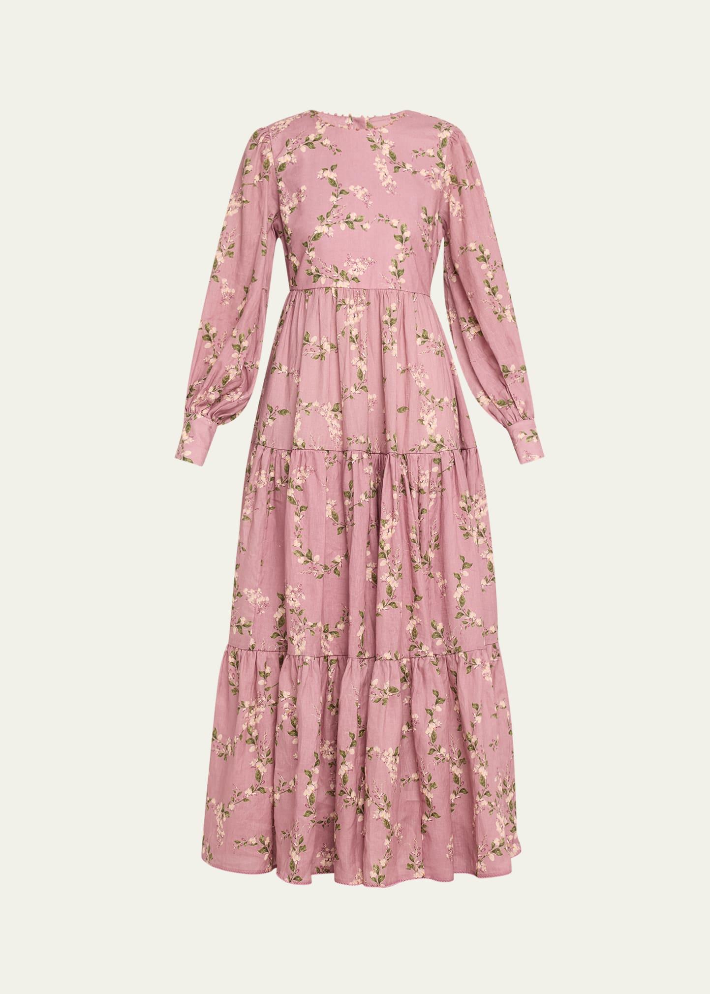 nuez tiered maxi dress