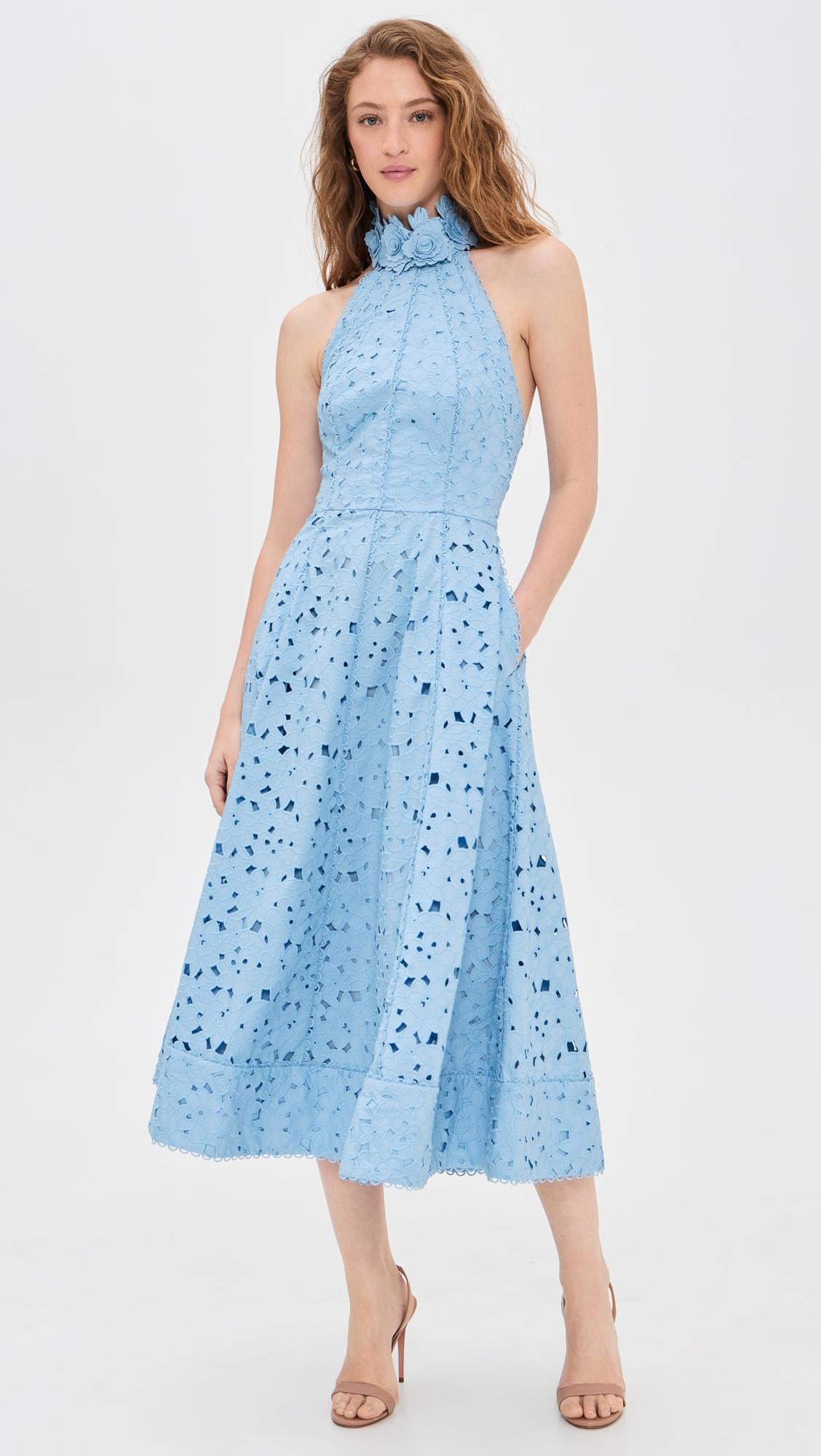 nuvola halter midi dress