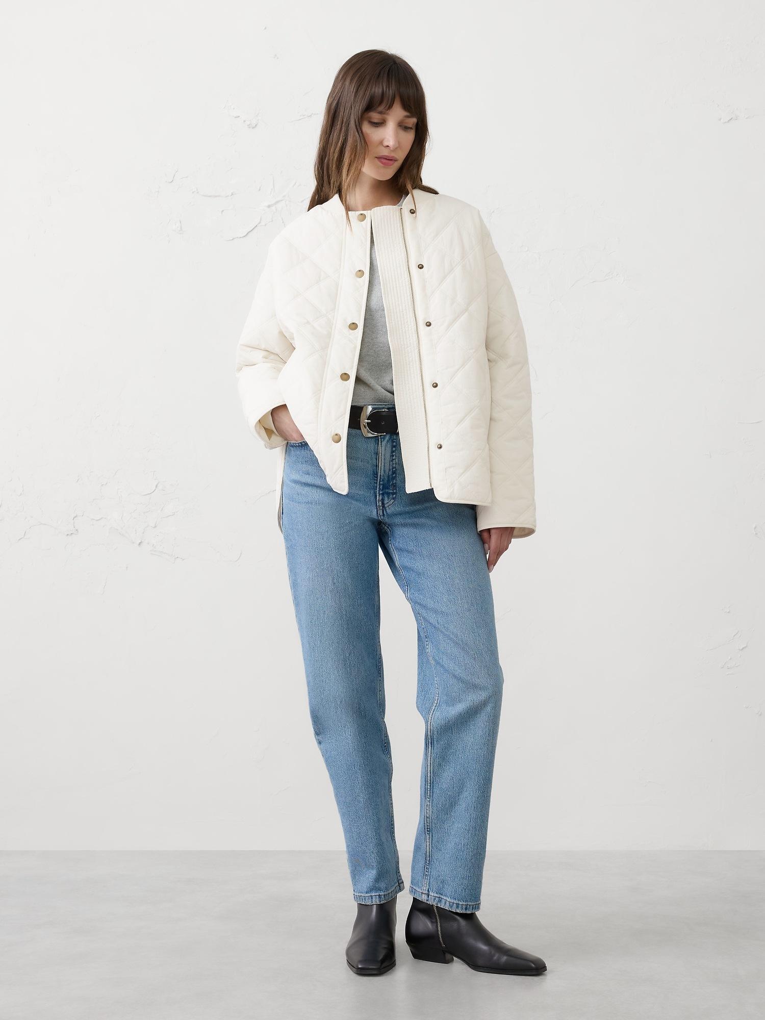 nylon quilted jacket