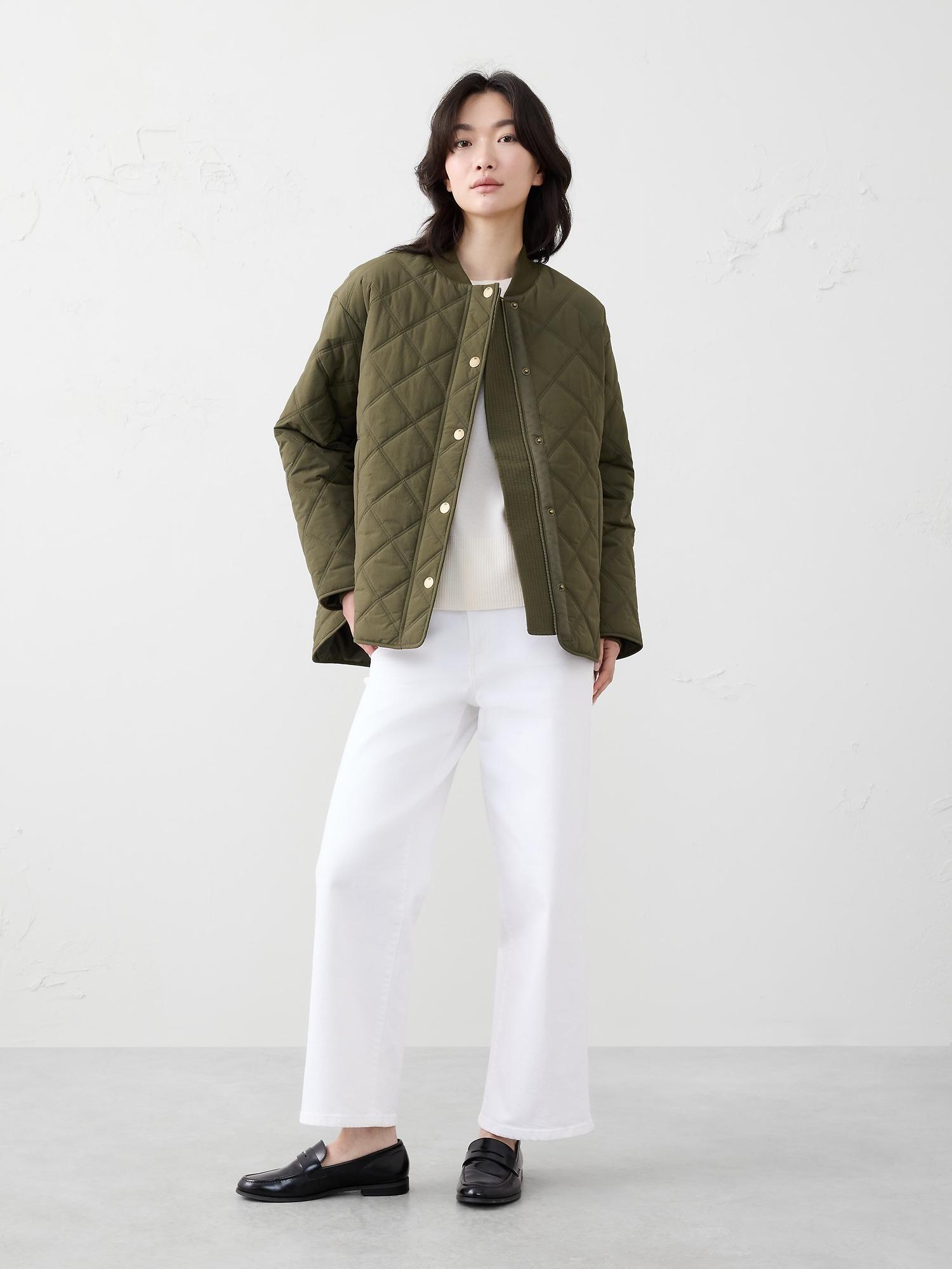 nylon quilted jacket