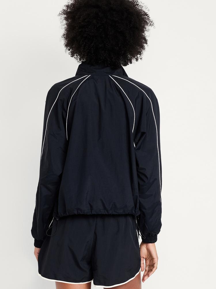 nylon zip jacket