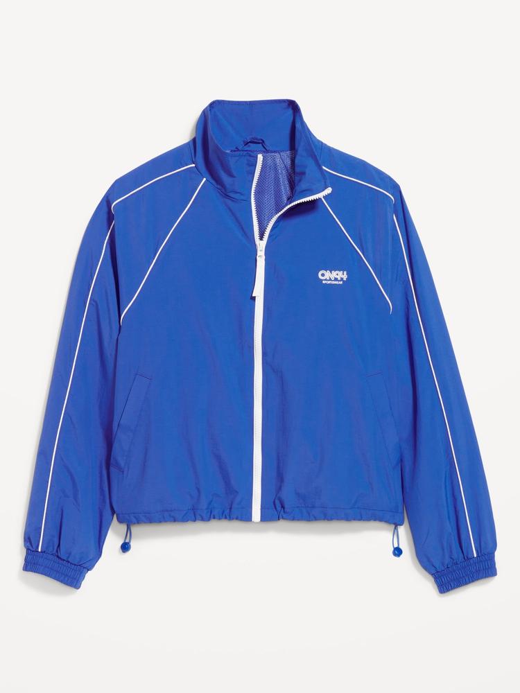 nylon zip jacket