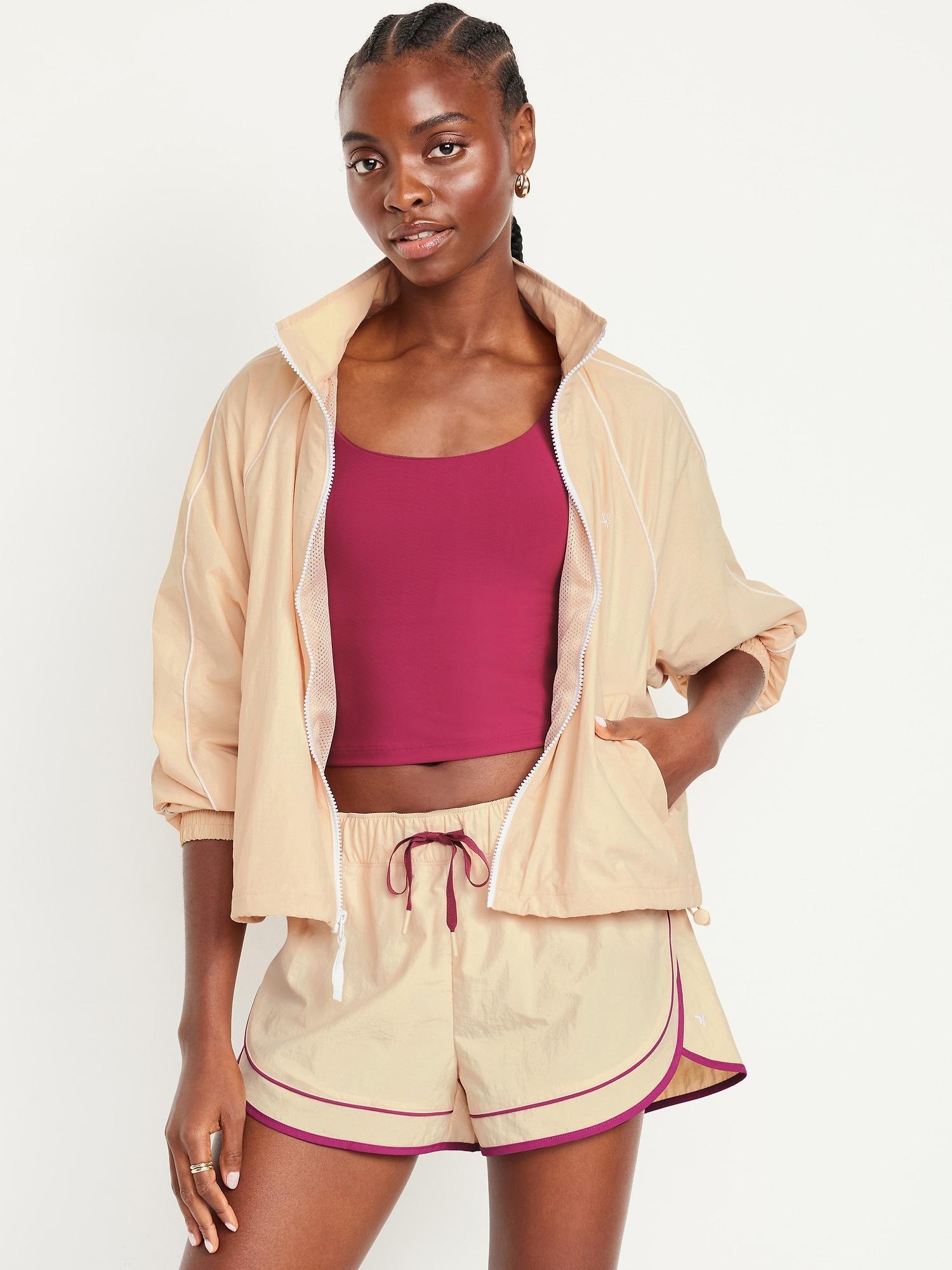 nylon zip jacket