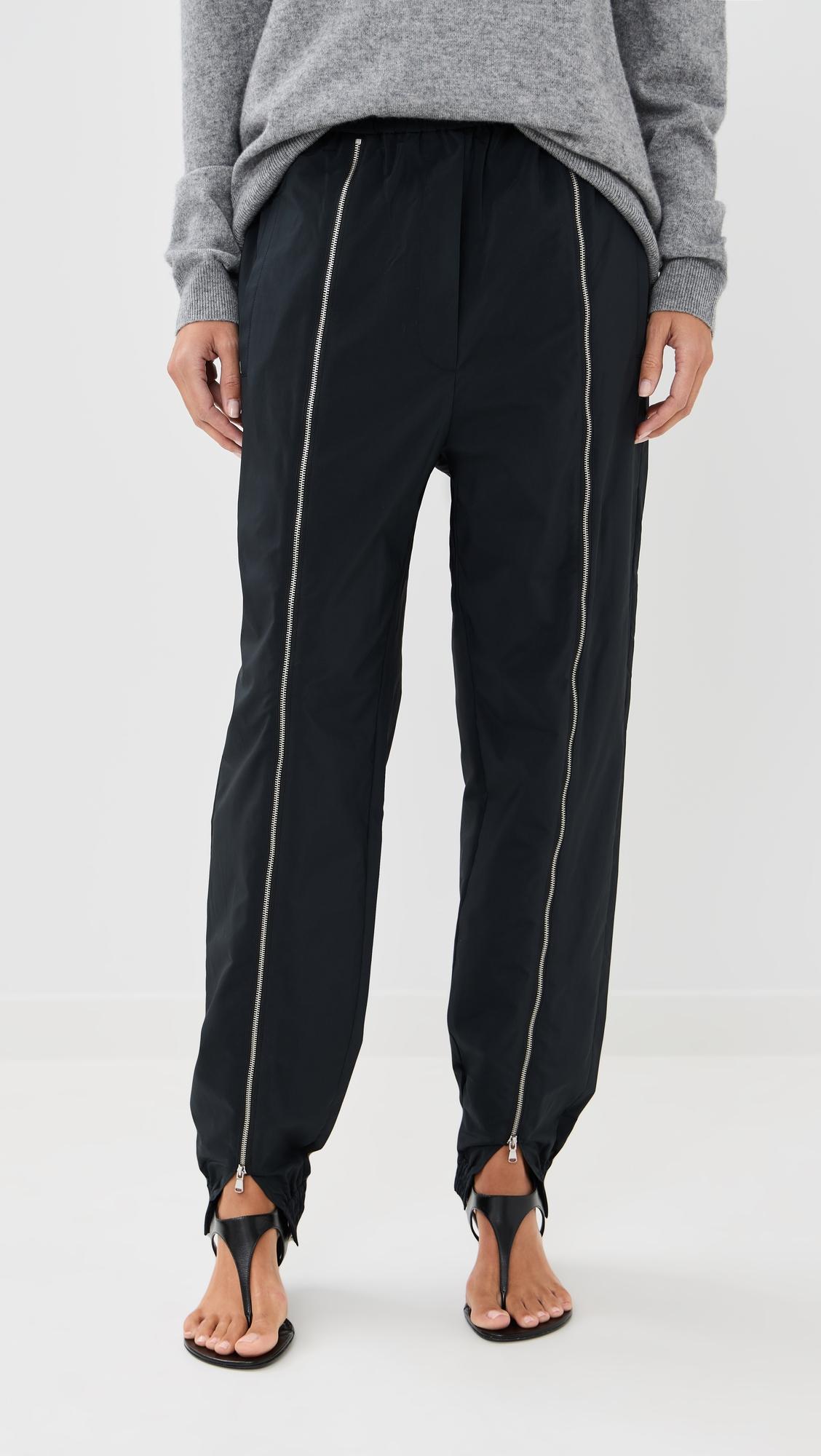 nylon zipper joggers