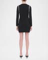 nyx embellished long-sleeve wrap dress