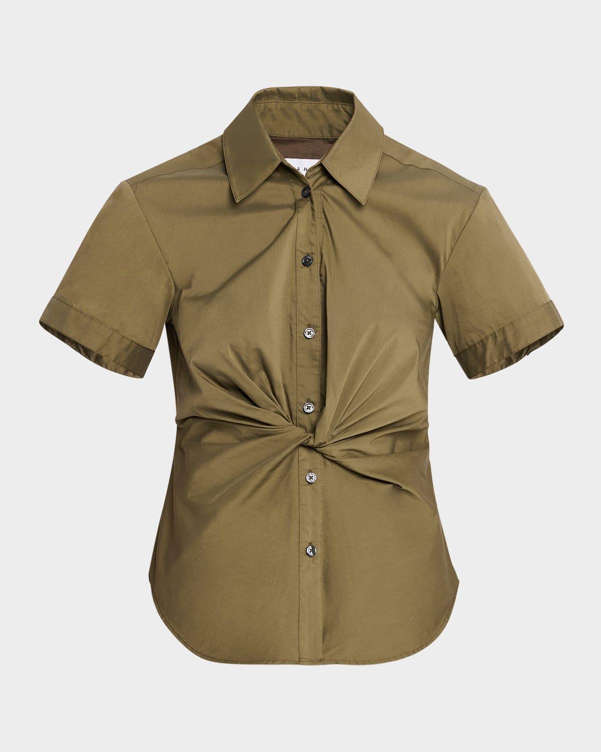oakey short-sleeve twist top