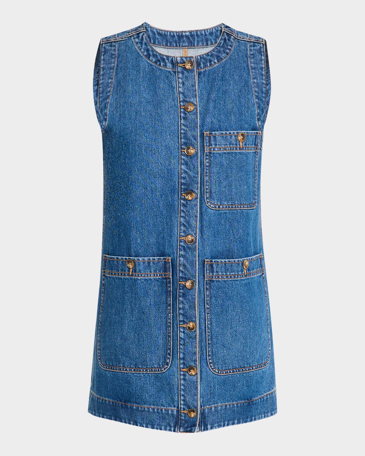 oakley denim shift dress