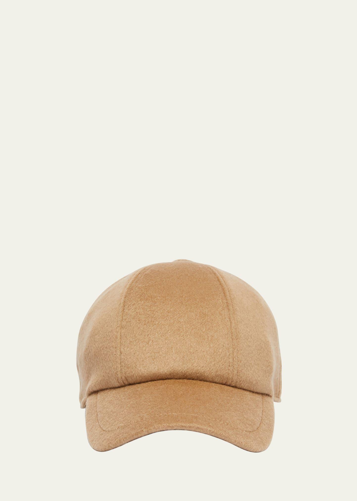 obliqua cashmere & leather newsboy cap