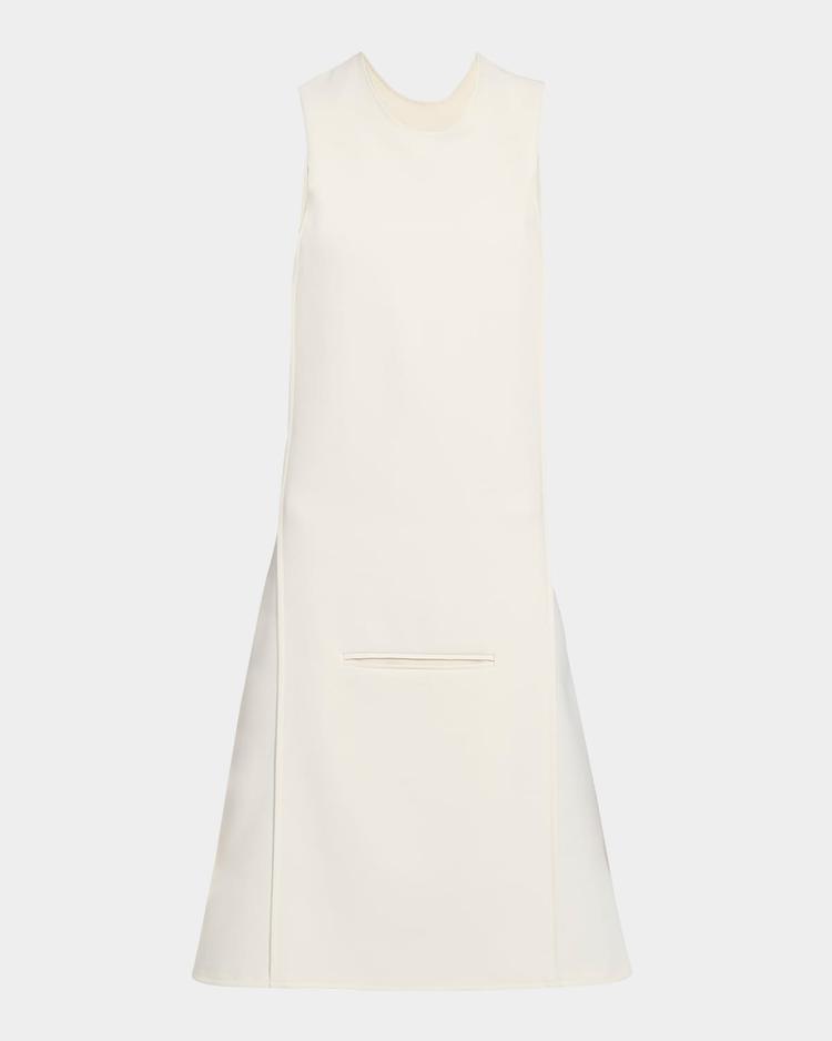 oblique hooded space dress