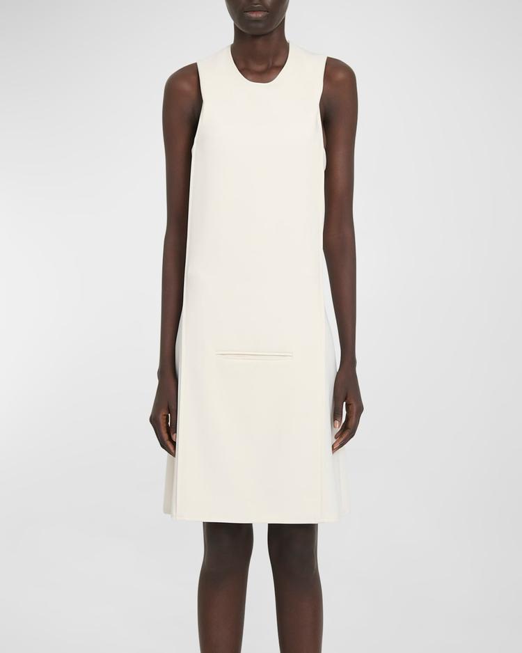 oblique hooded space dress