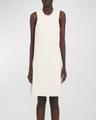 oblique hooded space dress