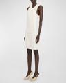 oblique hooded space dress