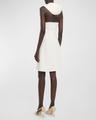 oblique hooded space dress