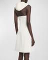 oblique hooded space dress
