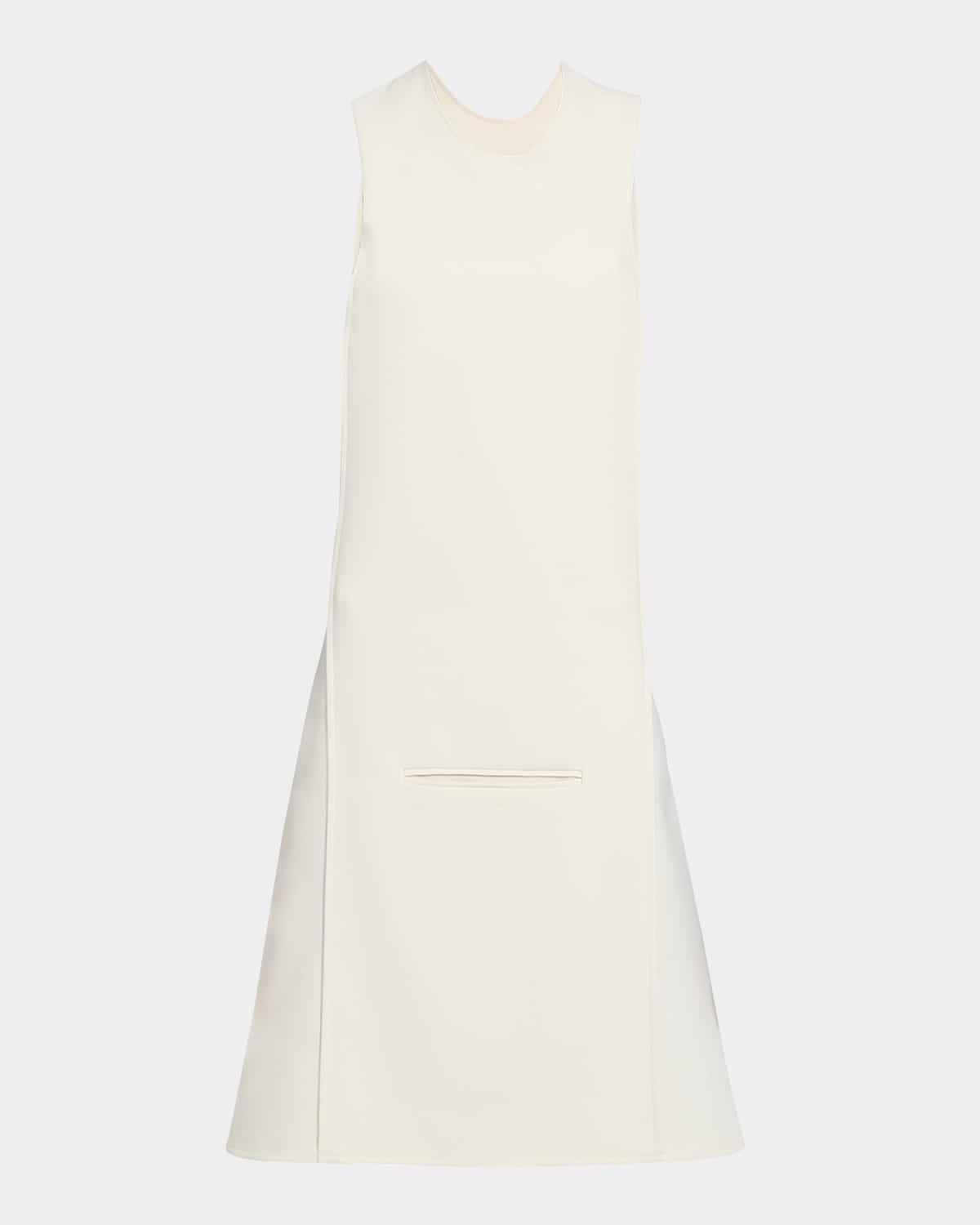 oblique hooded space dress