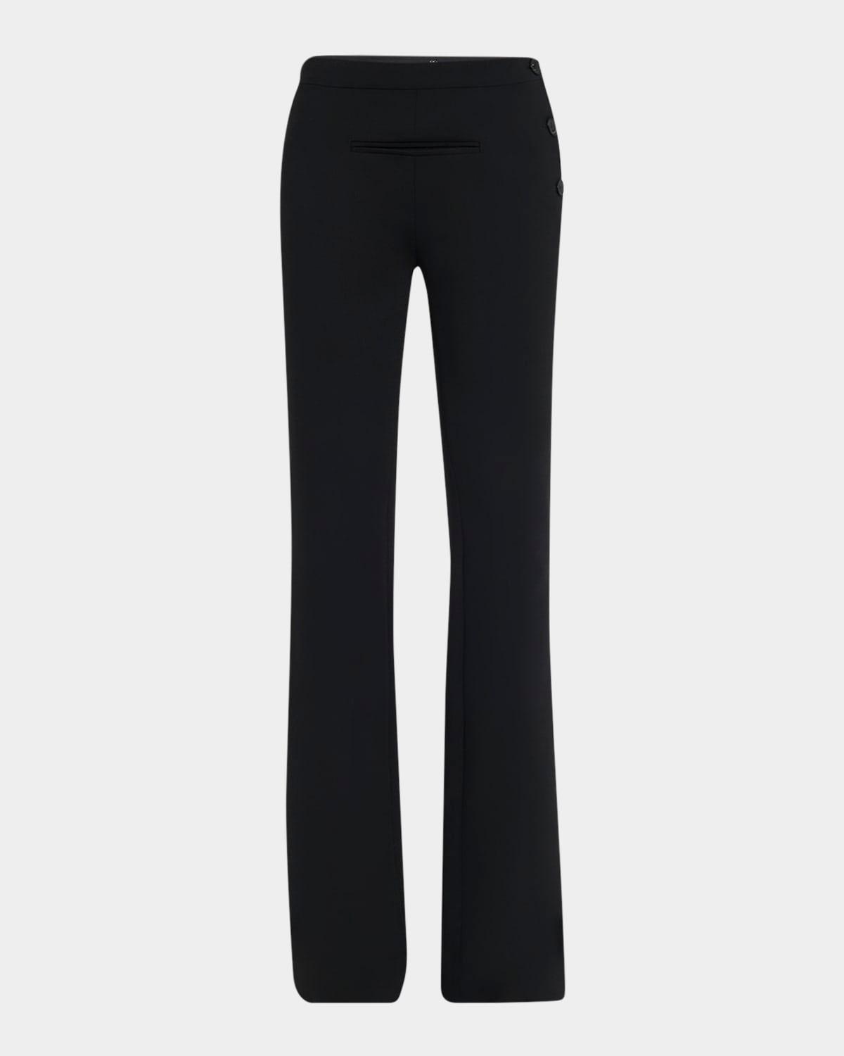 oblique tailored wool pants