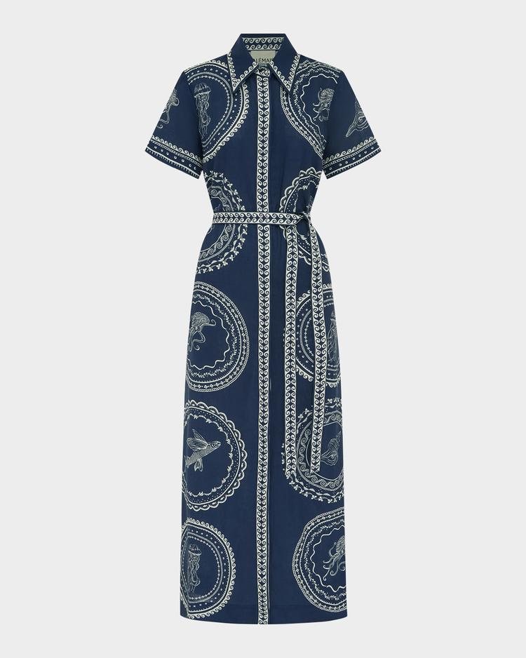 oceane linen shirtdress