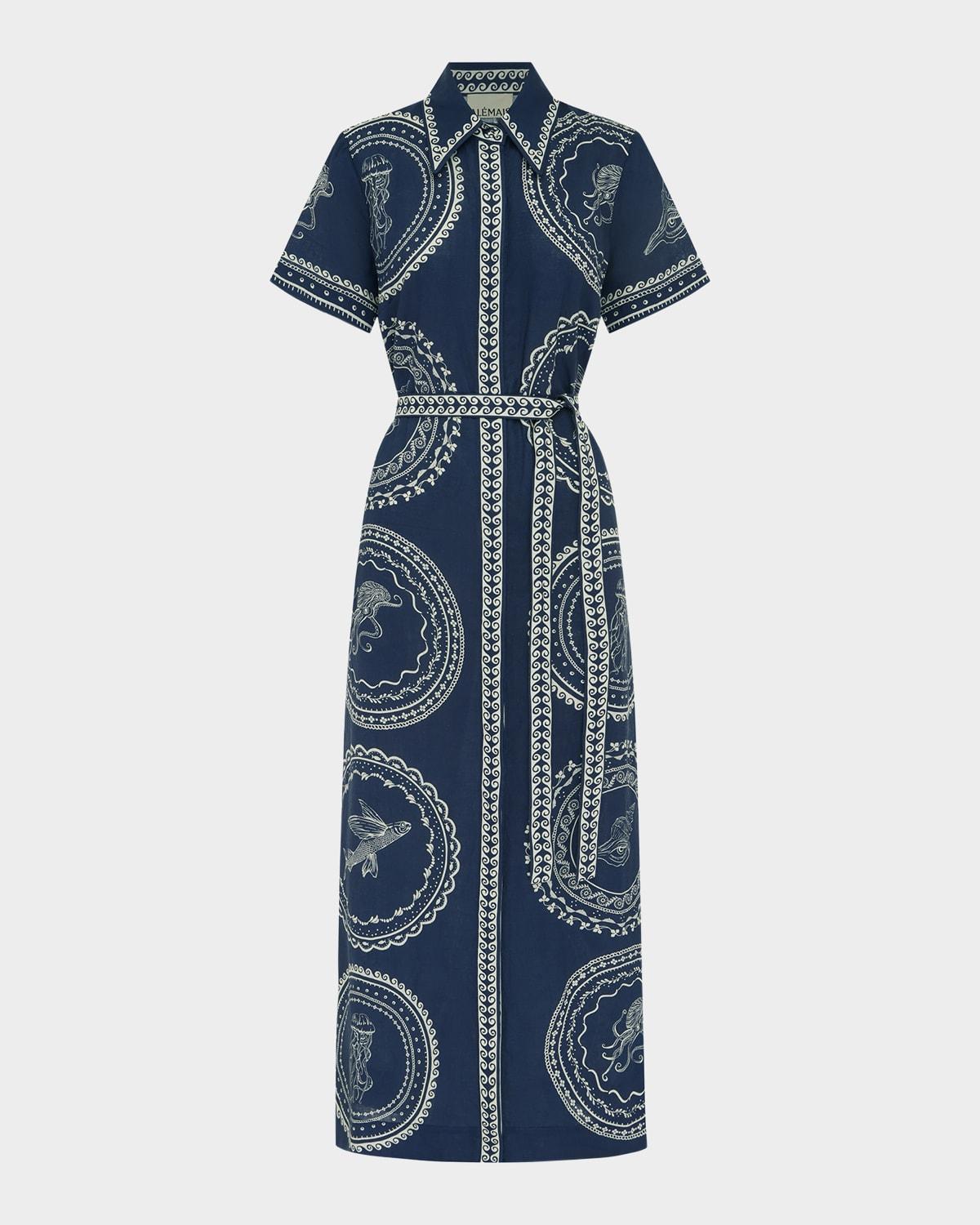 oceane linen shirtdress