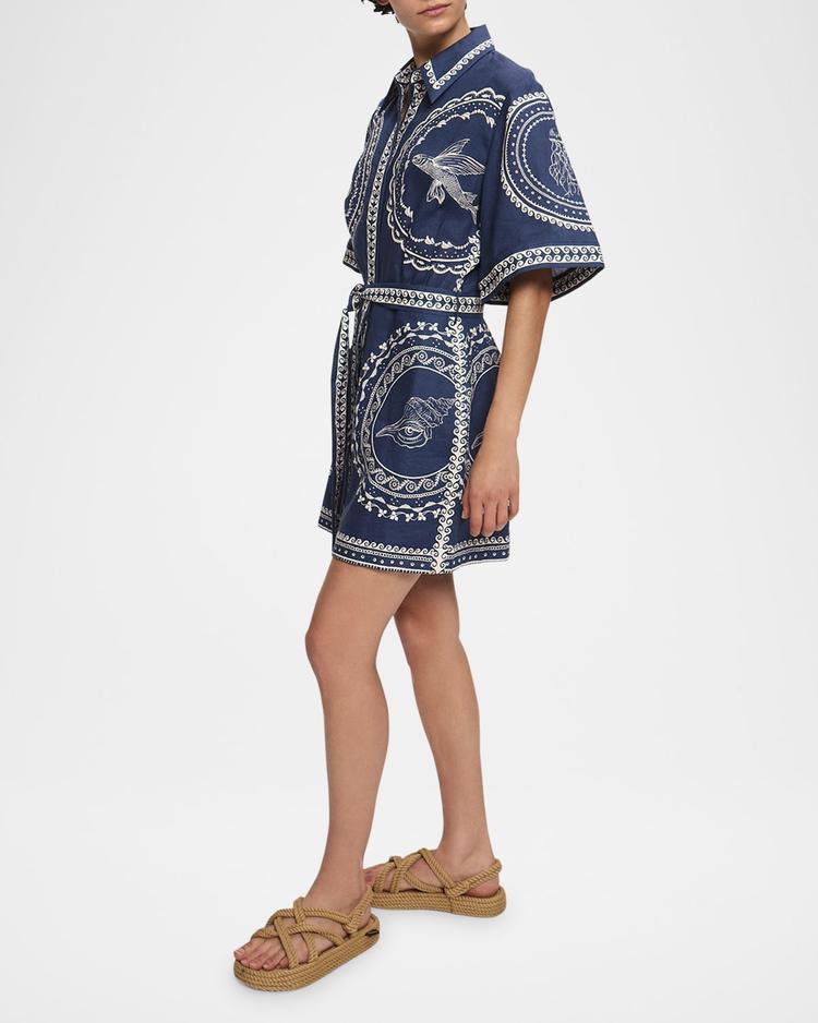 oceane mini shirtdress