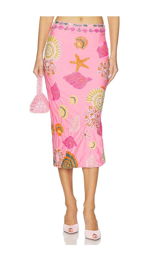 oceanus new york skirt in pink.