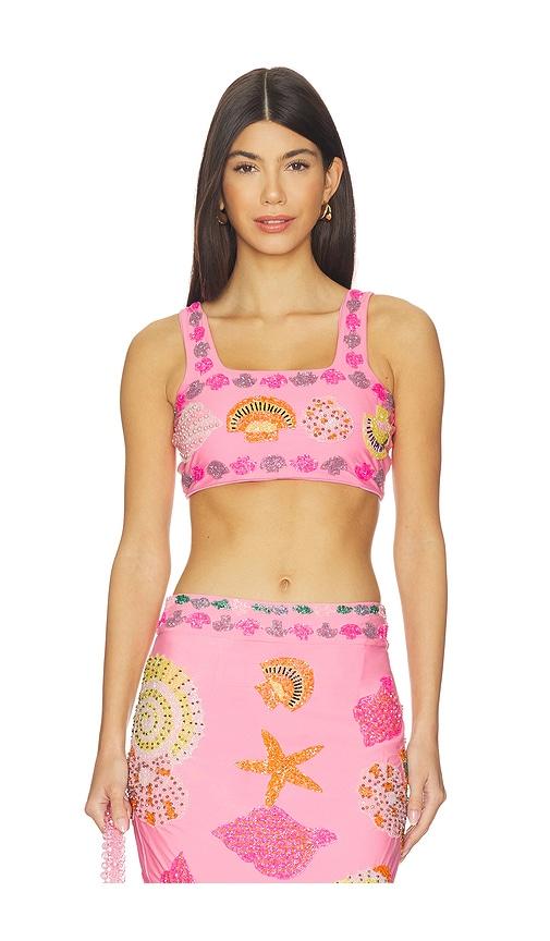 oceanus new york top in pink.