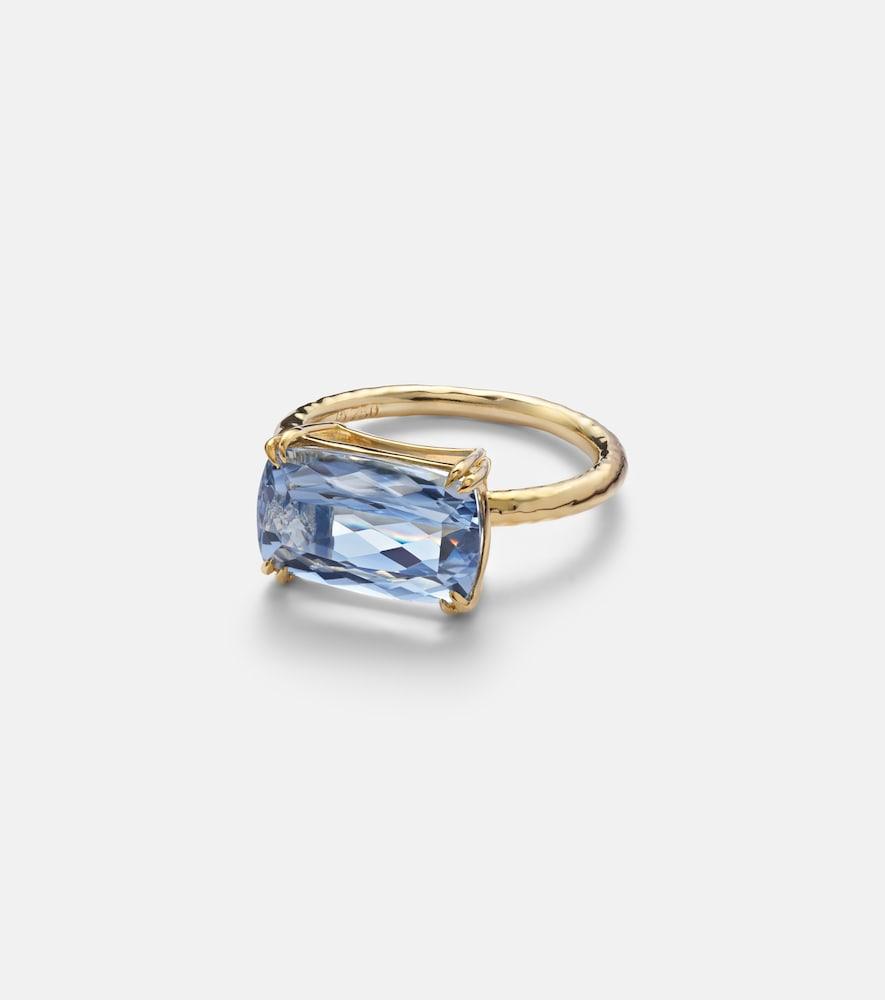 octavia elizabeth 18kt gold ring with aquamarine