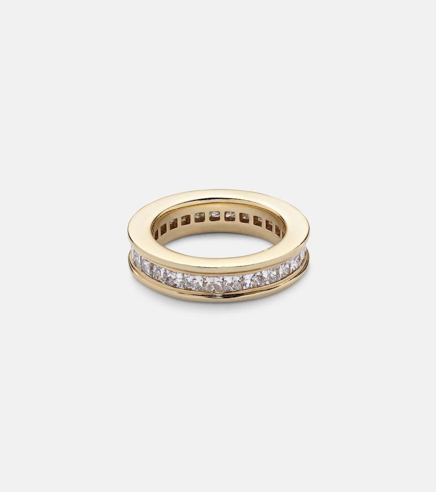 octavia elizabeth ivy eternity 18kt gold ring with diamonds