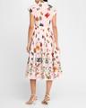 octavia floral cap-sleeve dress