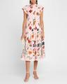 octavia floral cap-sleeve dress