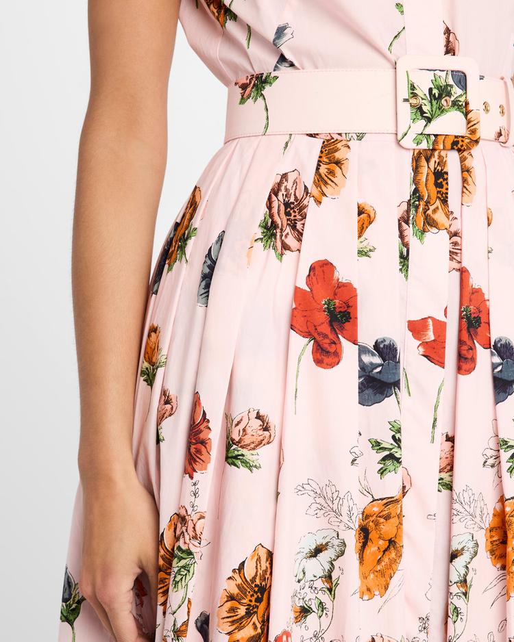 octavia floral cap-sleeve dress