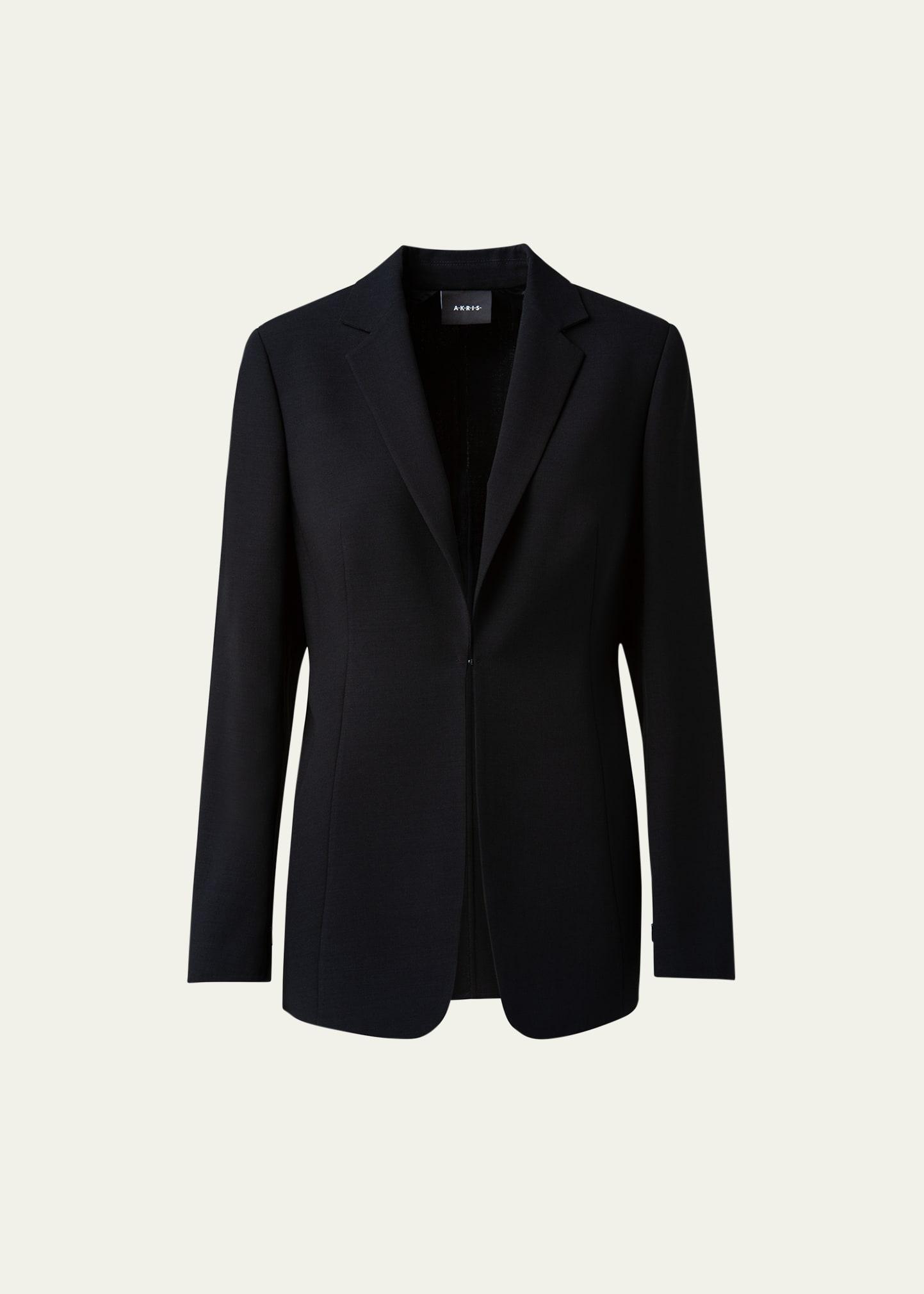odette long wool blazer jacket