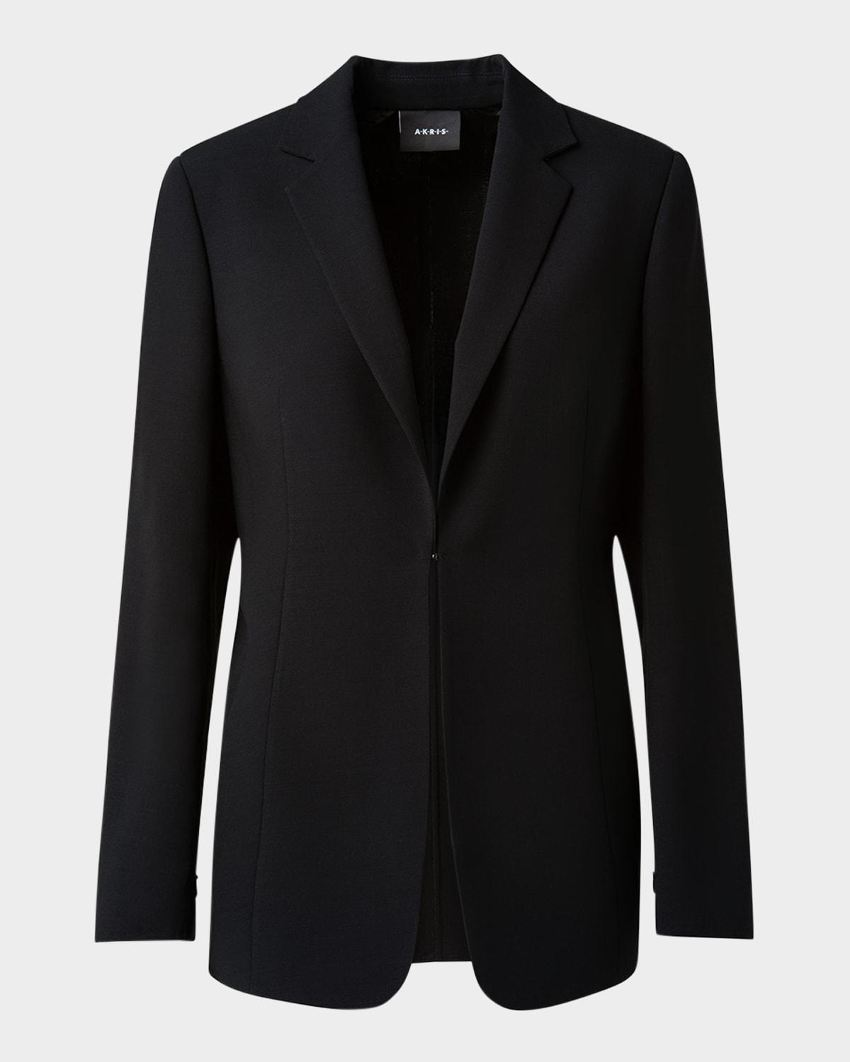 odette long wool blazer jacket