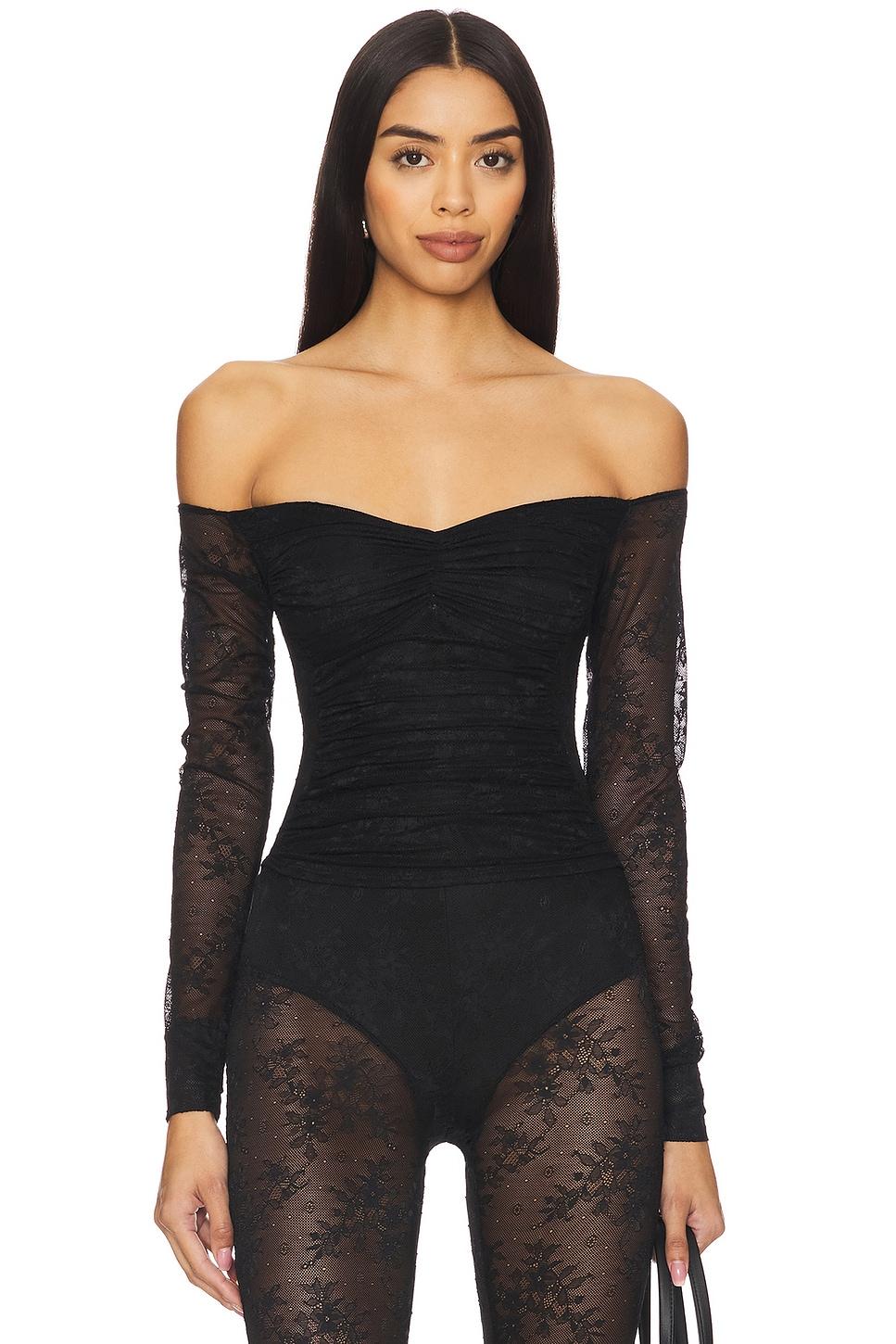 odilla lace combo top