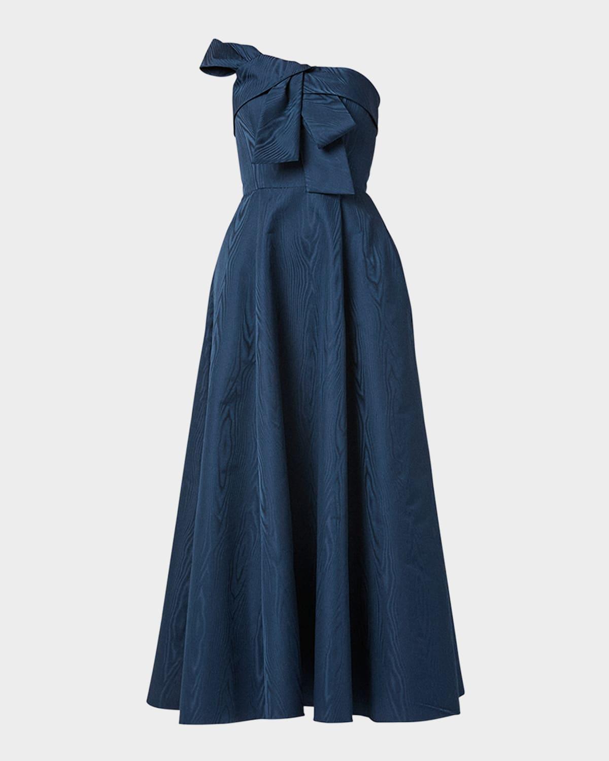 odyssey strapless twist-front gown