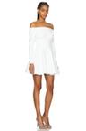 off shoulder grace mini dress