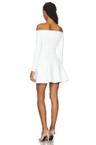 off shoulder grace mini dress
