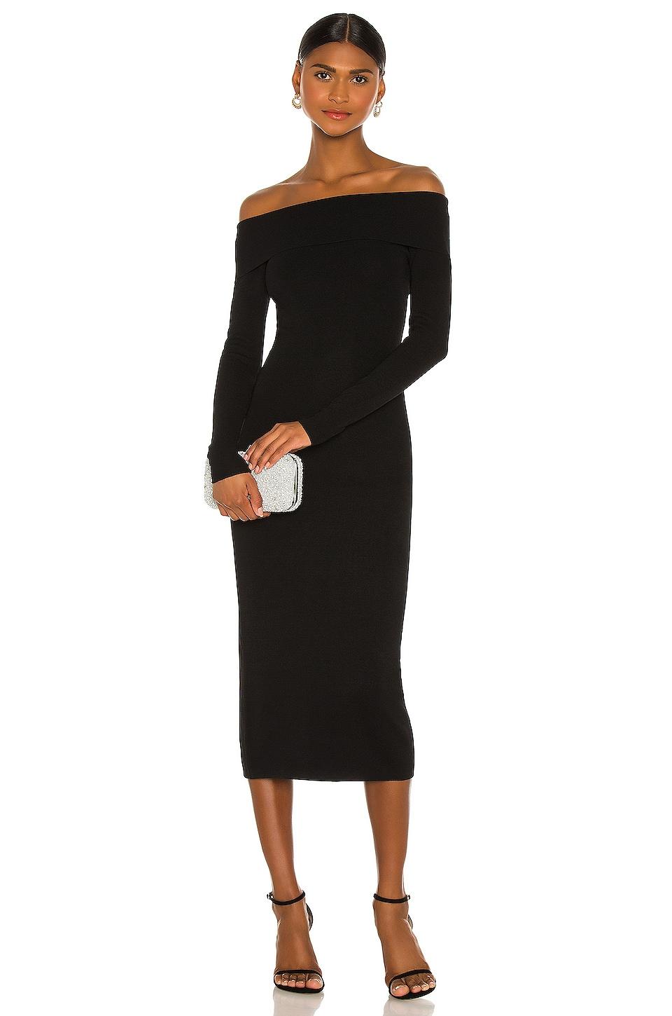 off shoulder knit dress