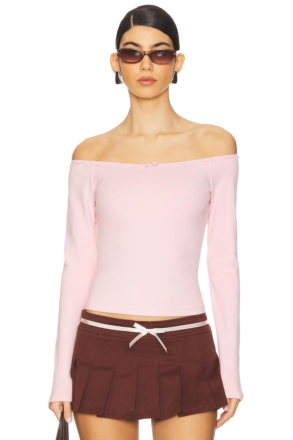 off shoulder long sleeve