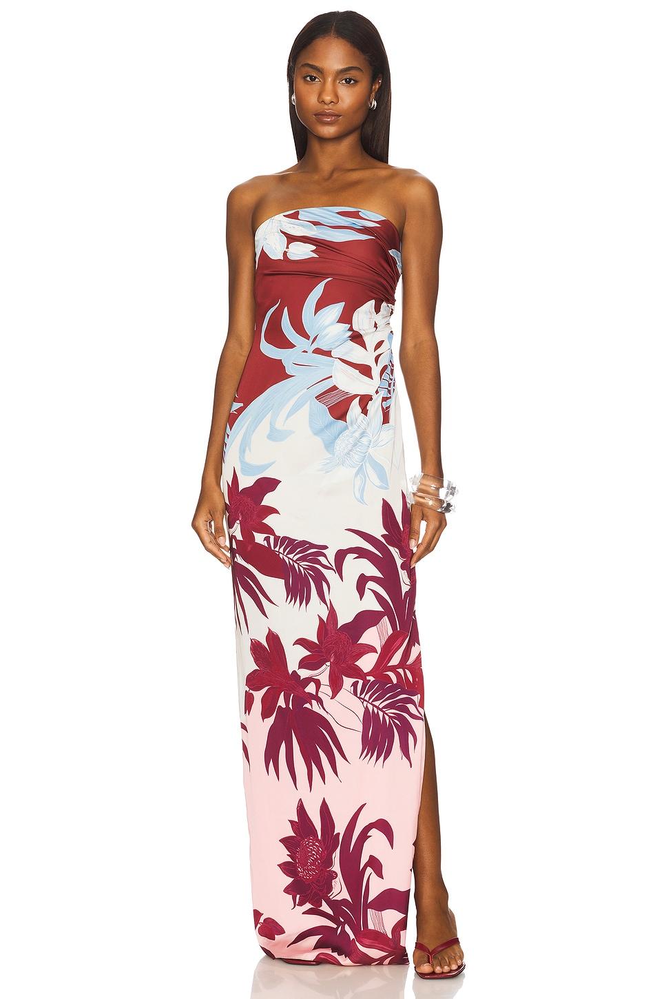 off shoulder ruched maxi dress