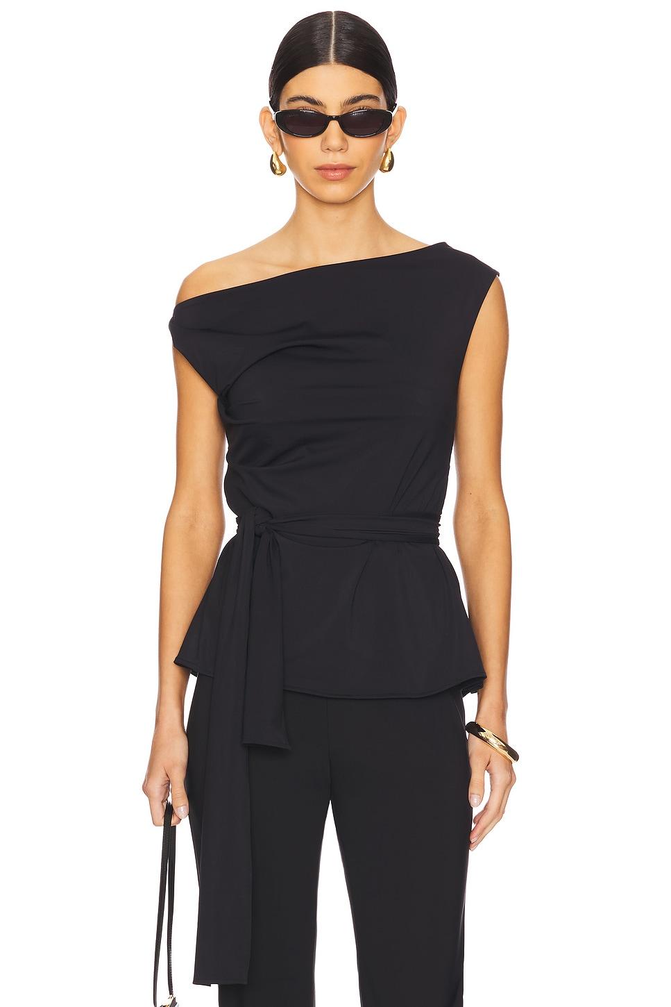 off-shoulder wrap top