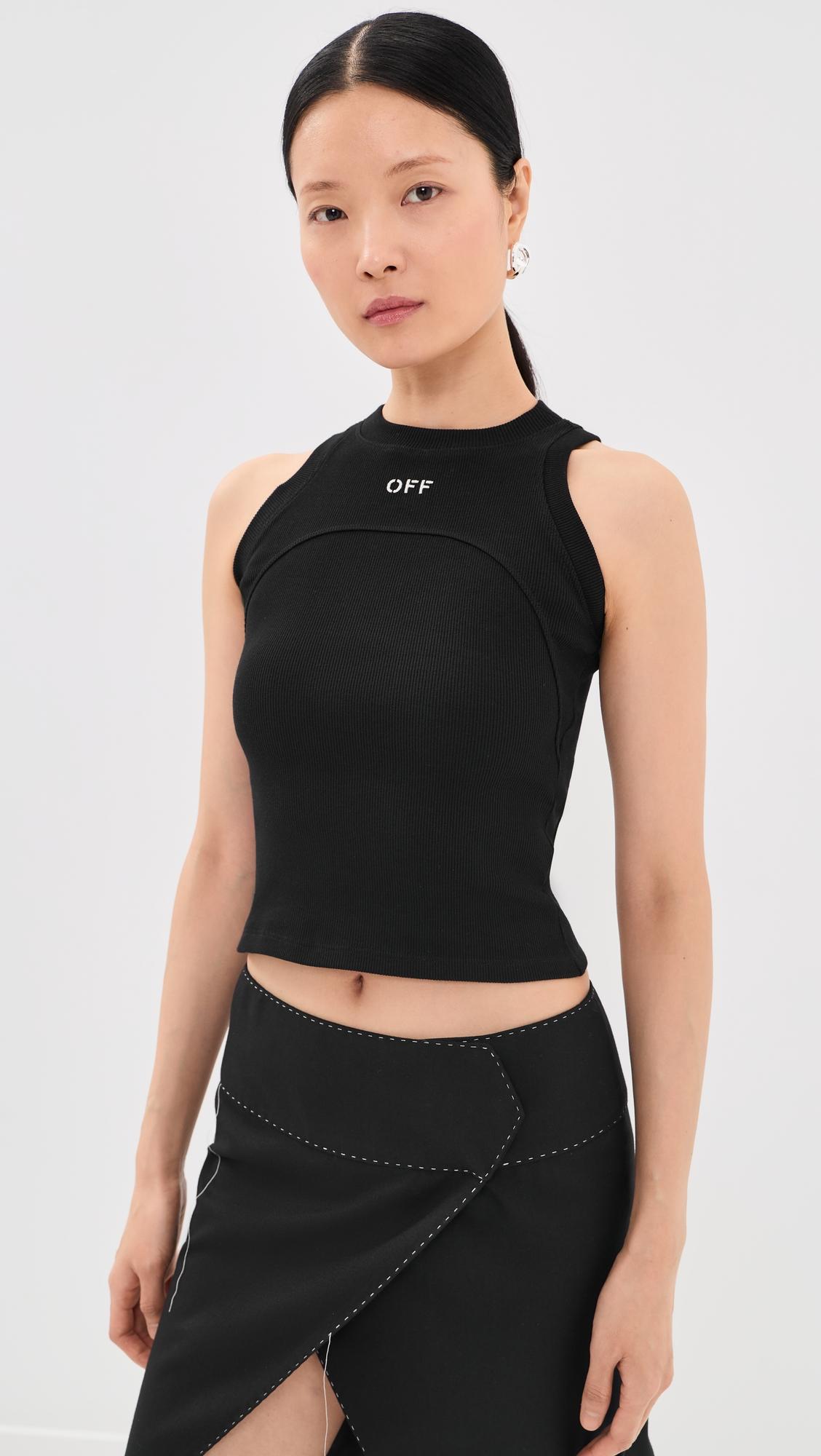 off stamp ribbed tank